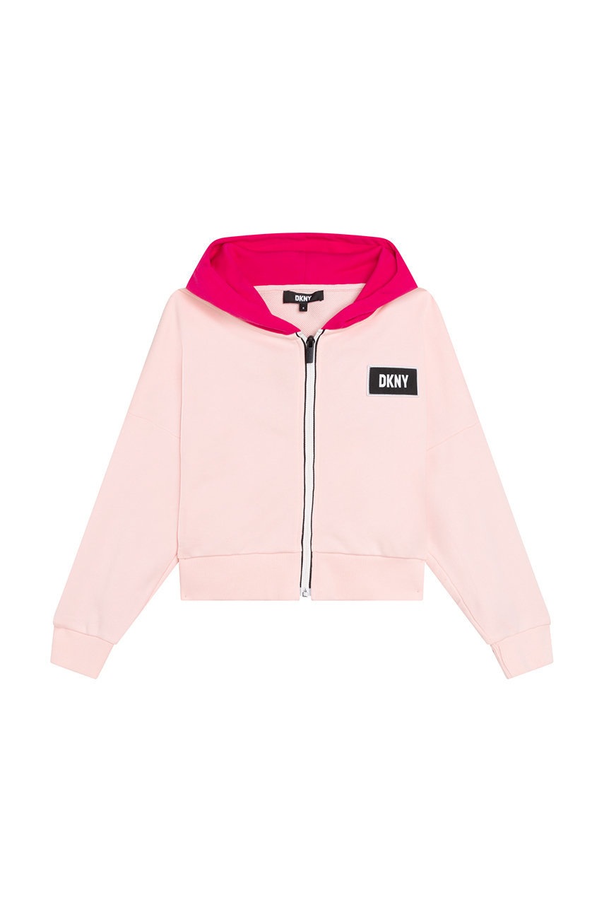 

Детская кофта Dkny цвет розовый узор