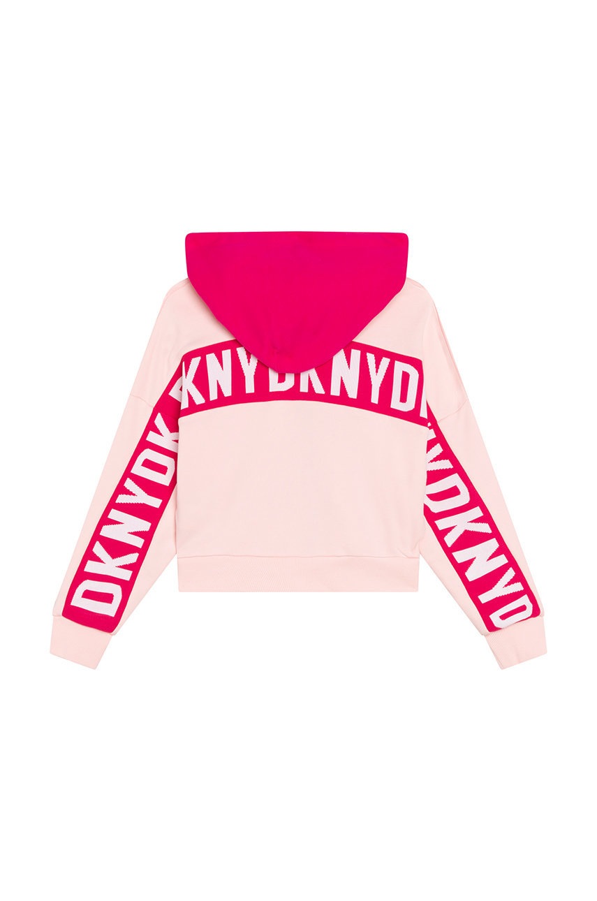 

Детская кофта Dkny цвет розовый узор