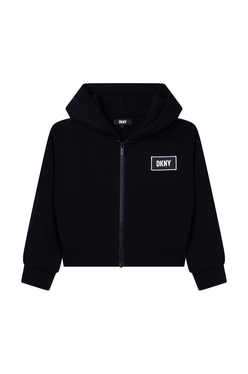 

Дитяча кофта Dkny колір чорний візерунок