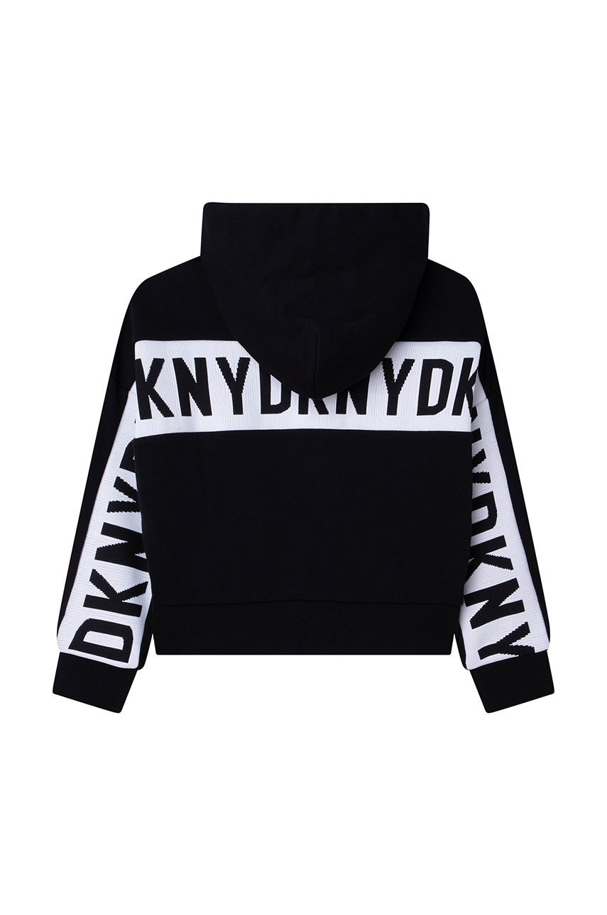 

Детская кофта Dkny цвет чёрный узор