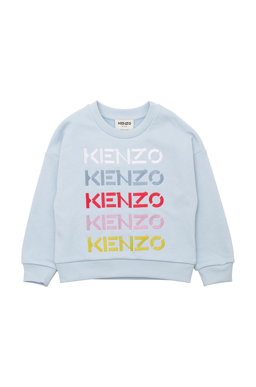 Dětská bavlněná mikina Kenzo Kids s aplikací - modrá -  Hlavní materiál: 100% Bavlna Staho