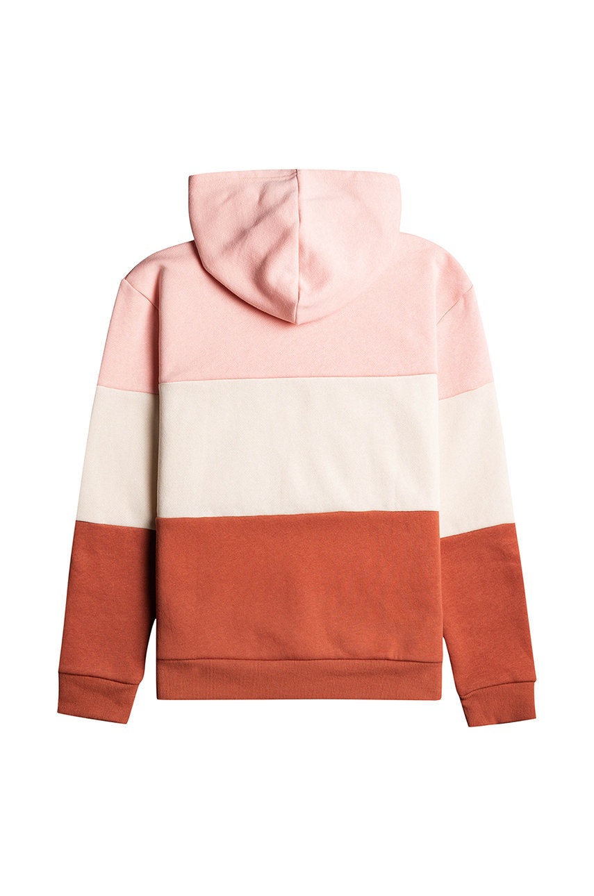 

Детская кофта Roxy цвет розовый с капюшоном узор