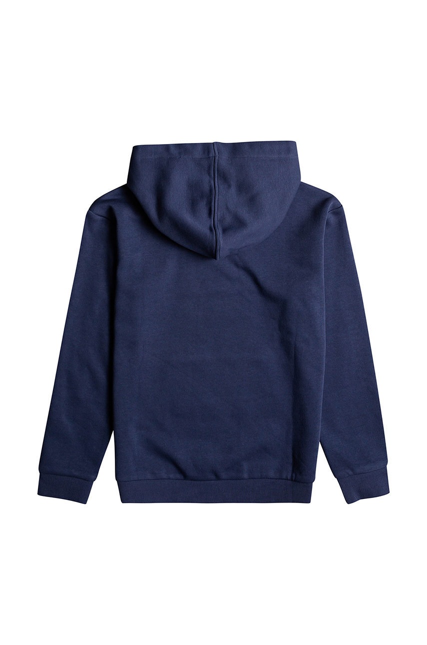 Детская кофта Roxy цвет синий с капюшоном с принтом Детская кофта Roxy цвет синий с капюшоном с принтом