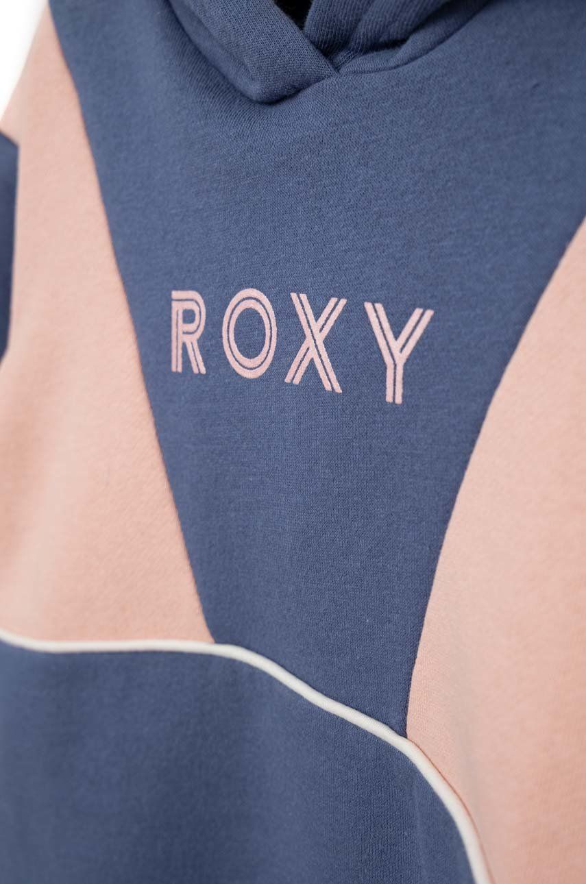 Roxy Bluza Copii Culoarea Albastru Marin, Cu Imprimeu