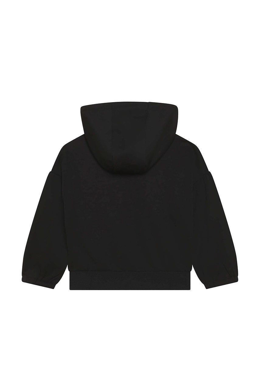 Детская хлопковая кофта BOSS цвет чёрный с аппликацией Детская хлопковая кофта BOSS цвет чёрный с аппликацией