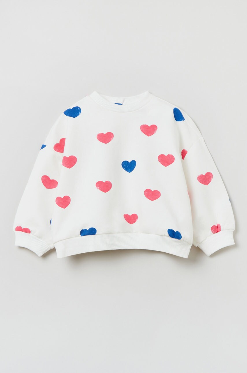 OVS bluza bebe culoarea alb, modelator