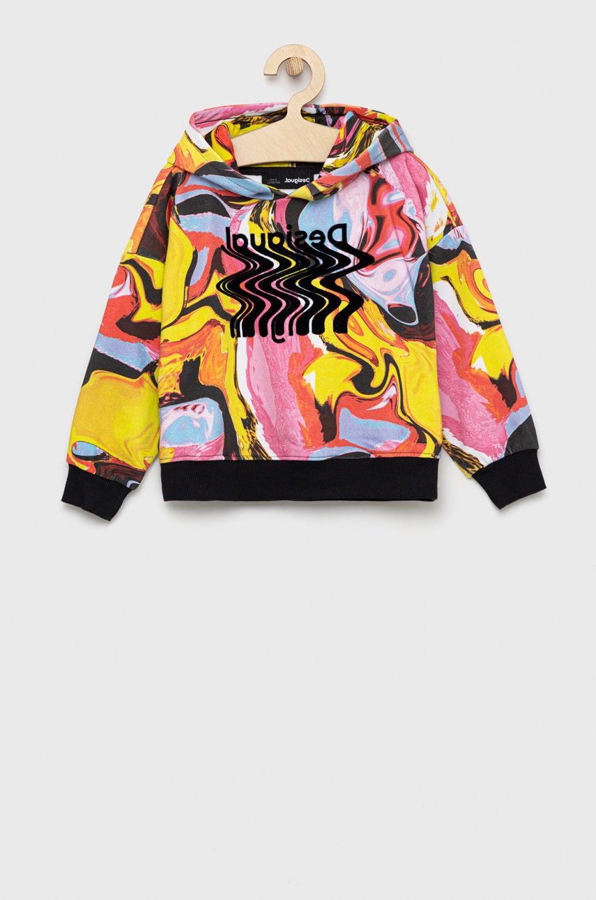 

Детская кофта Desigual с капюшоном с принтом