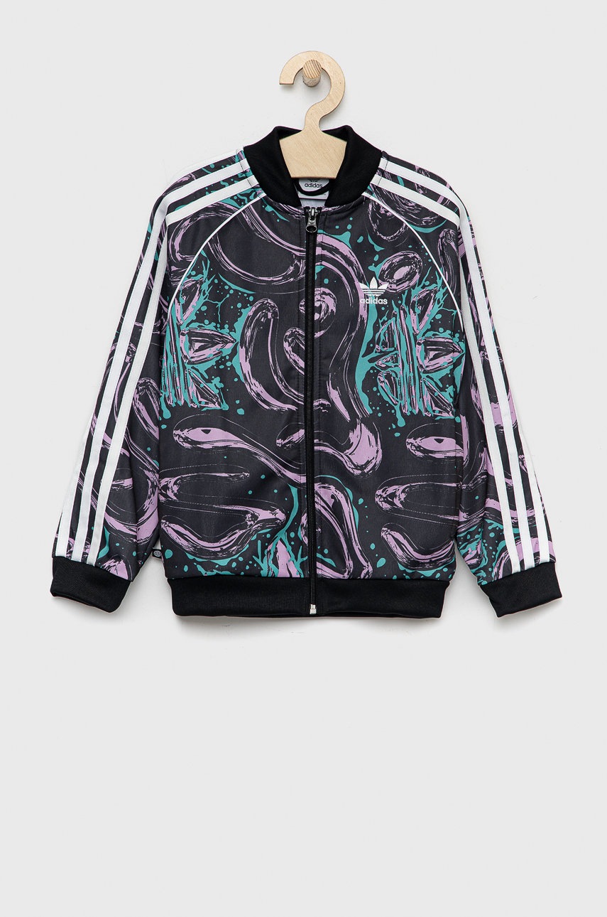 

Детская кофта adidas Originals цвет чёрный узор
