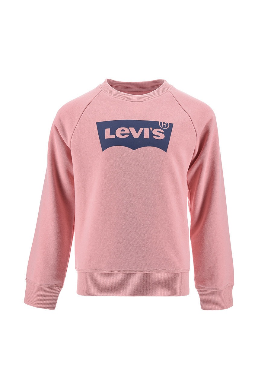 

Детски суичър Levi's в розово с принт, Розов