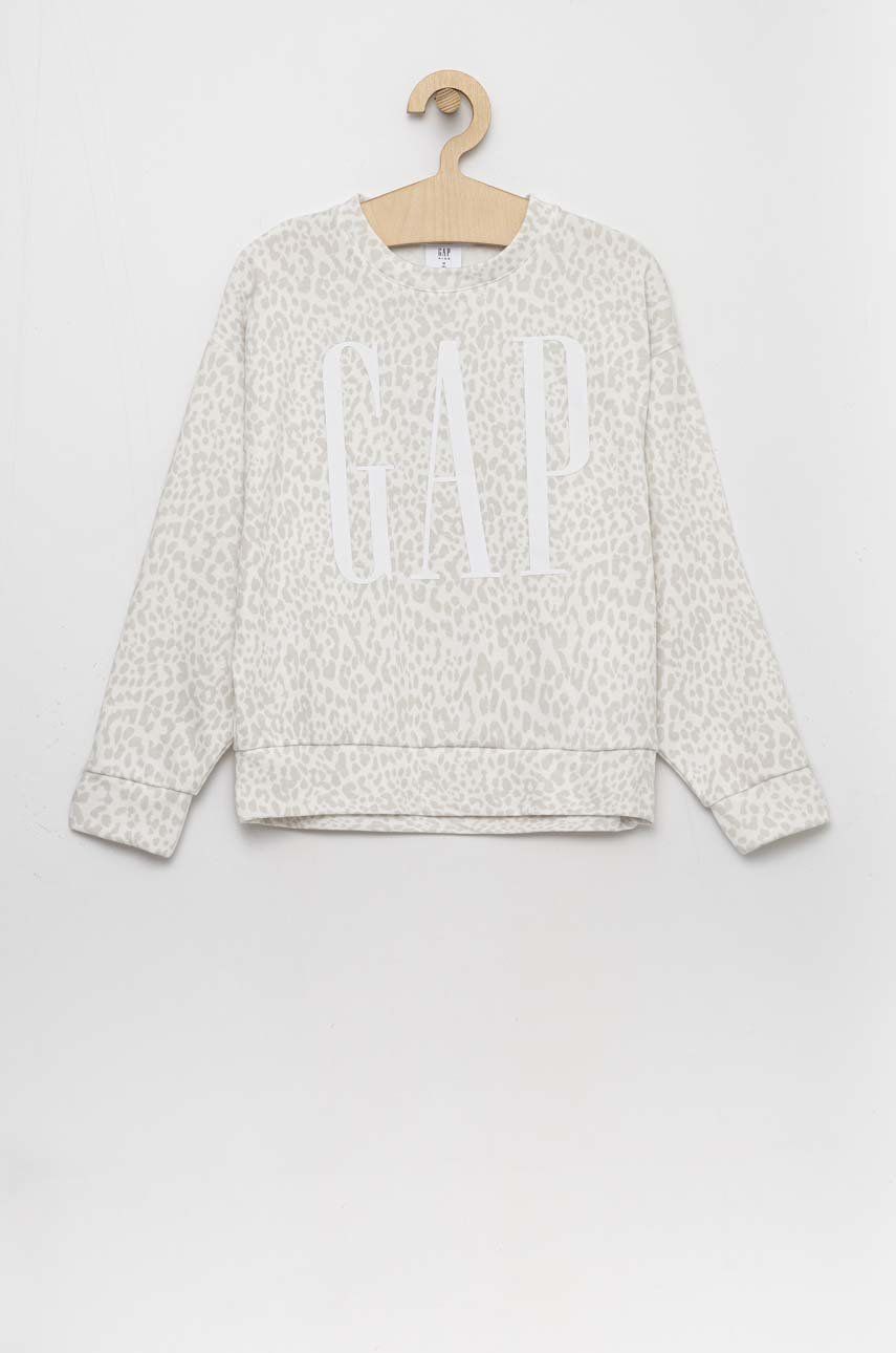 GAP bluza copii culoarea gri, modelator