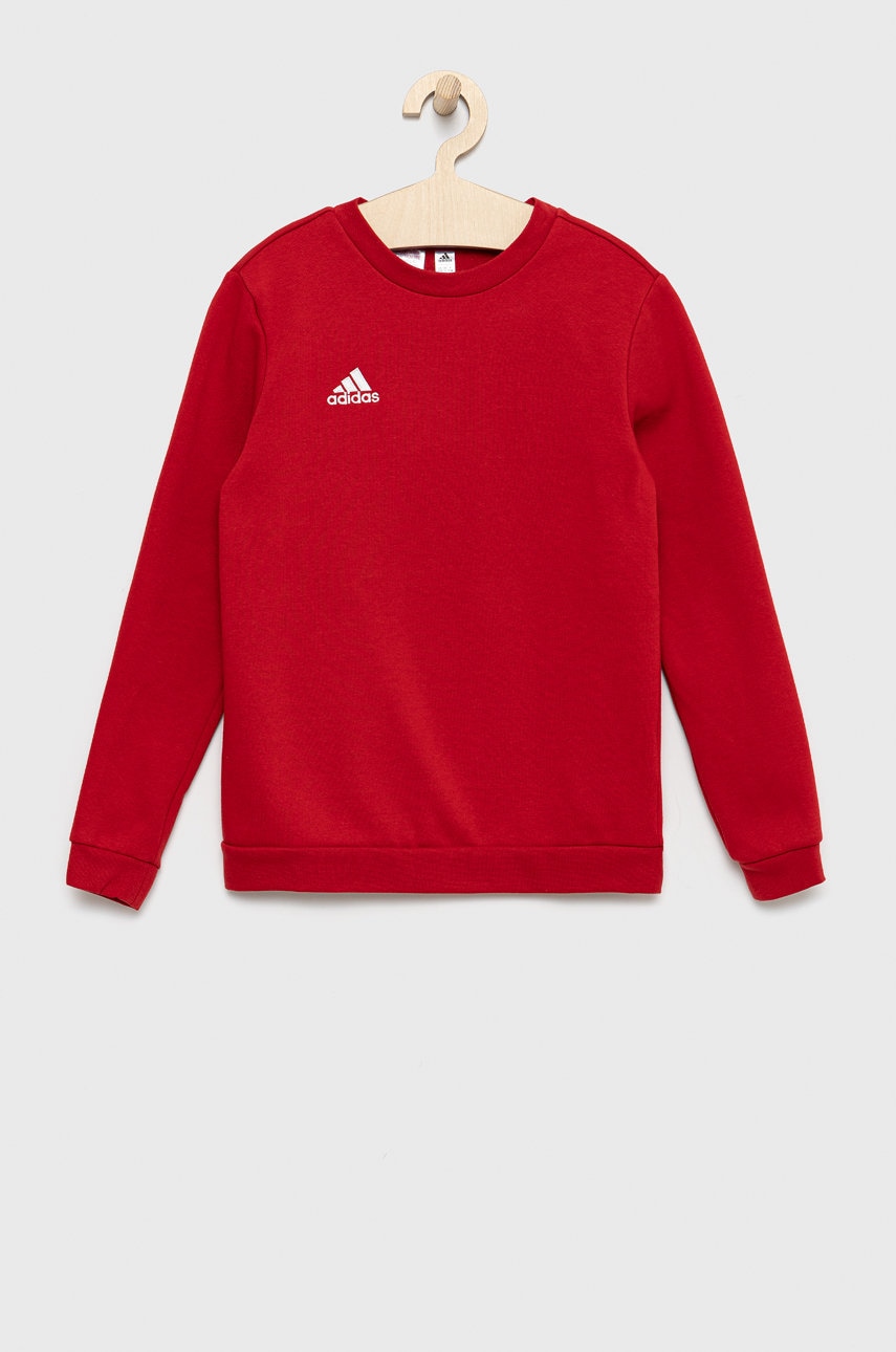 adidas Performance bluza copii H57473 culoarea rosu, neted