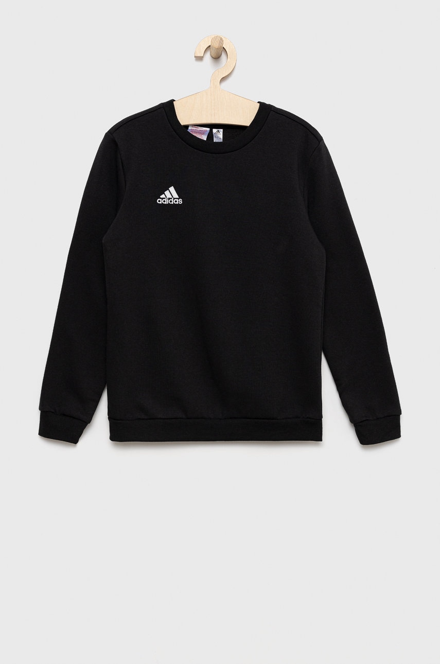 Dětská mikina adidas Performance H57474 černá barva, hladká