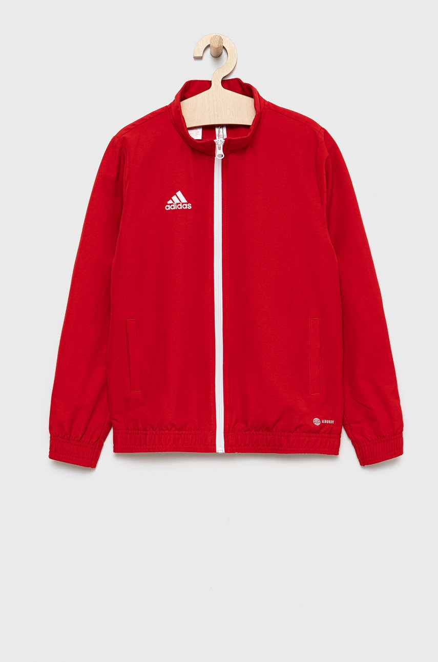 Adidas Performance geaca copii h57540 culoarea rosu