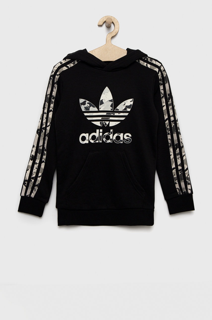 

Детская кофта adidas Originals цвет чёрный с принтом
