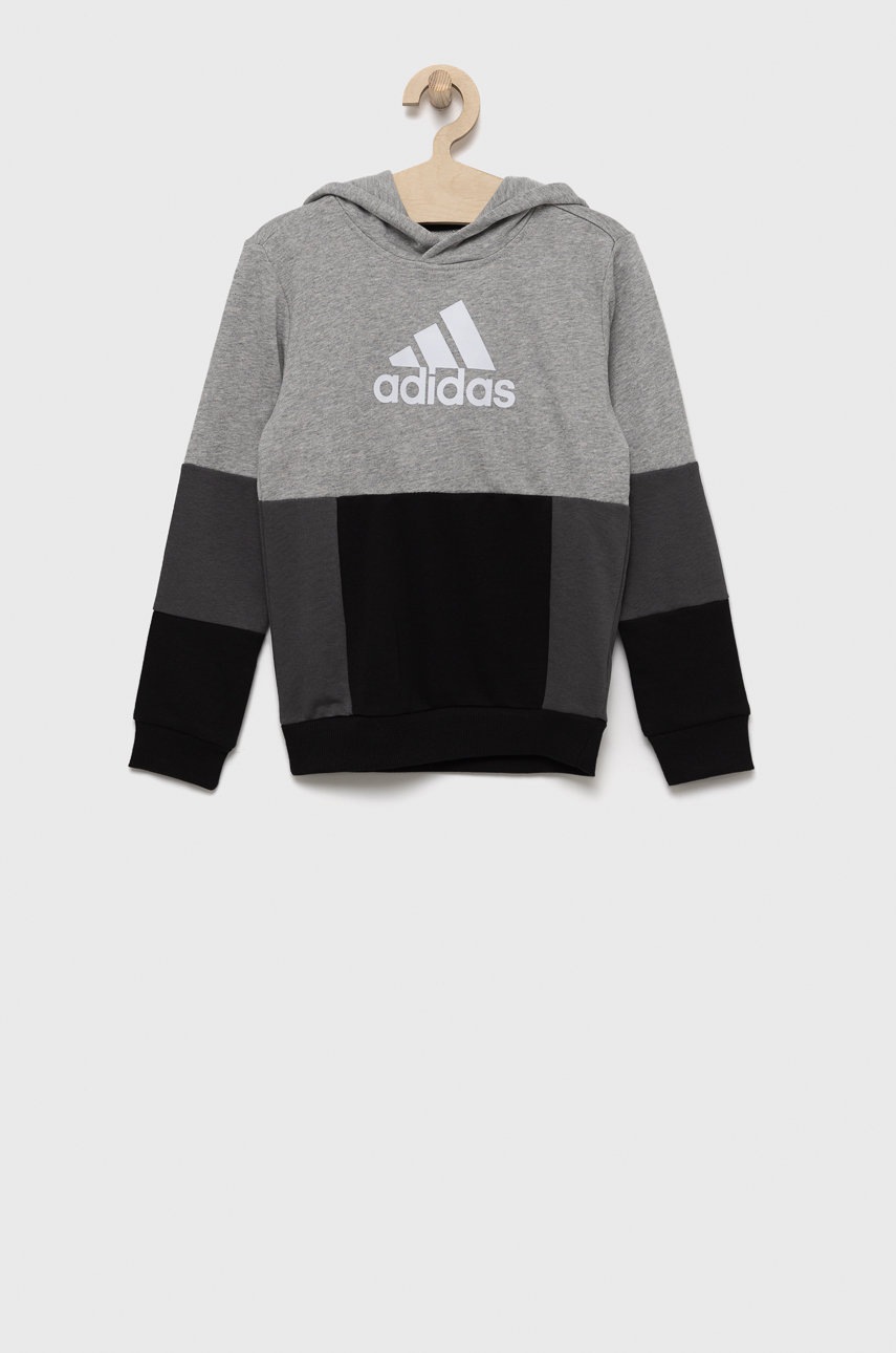 

Детски суичър adidas в сиво с изчистен дизайн, Сив