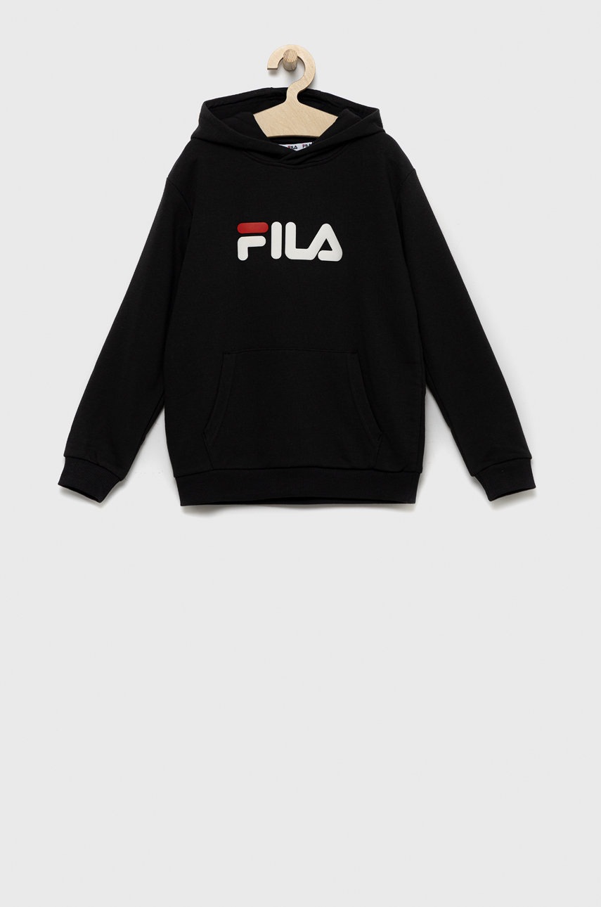 

Детски суичър Fila в черно с принт, Черен