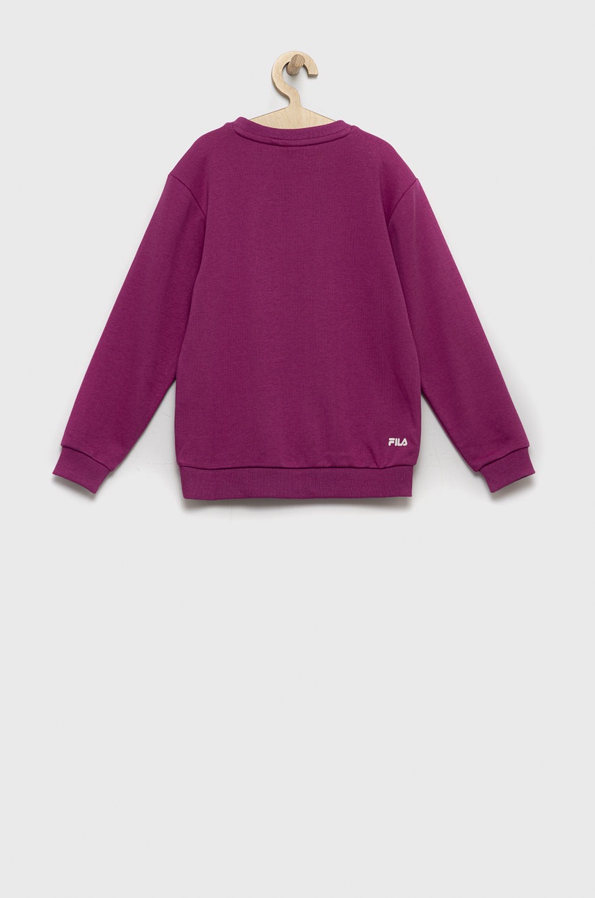 

Детская кофта Fila цвет фиолетовый меланж