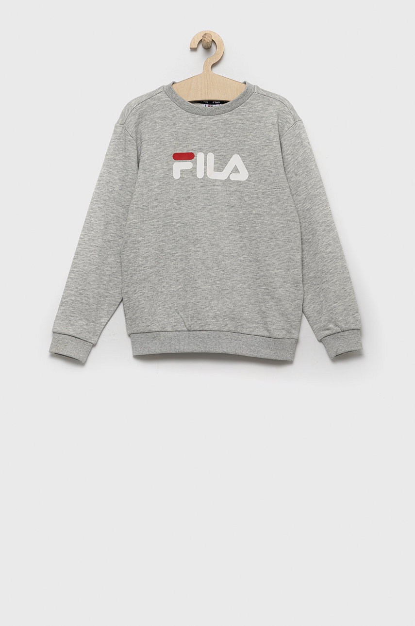 

Детски суичър Fila в сиво меланж на, Сив