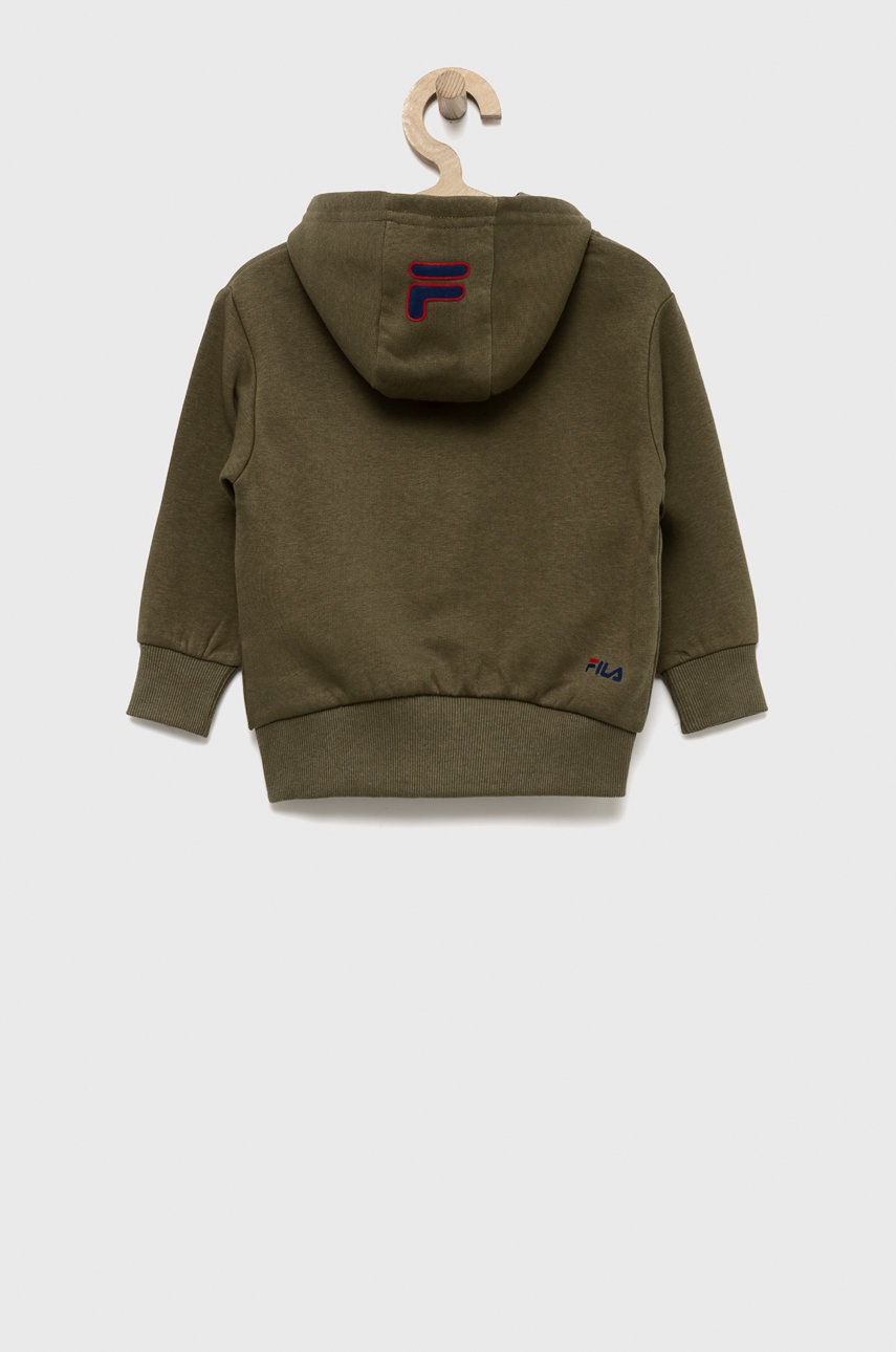 

Дитяча кофта Fila колір зелений візерунок