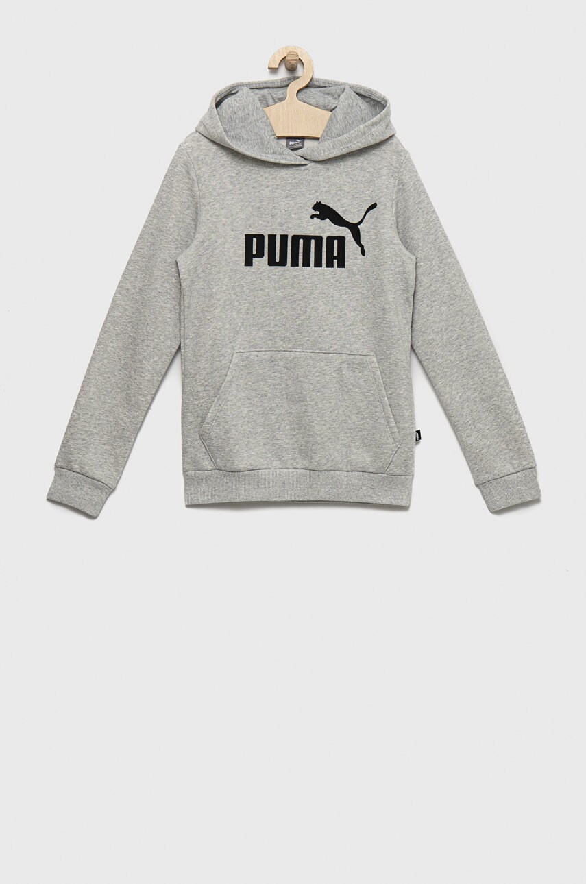 Puma bluza copii culoarea gri, cu imprimeu