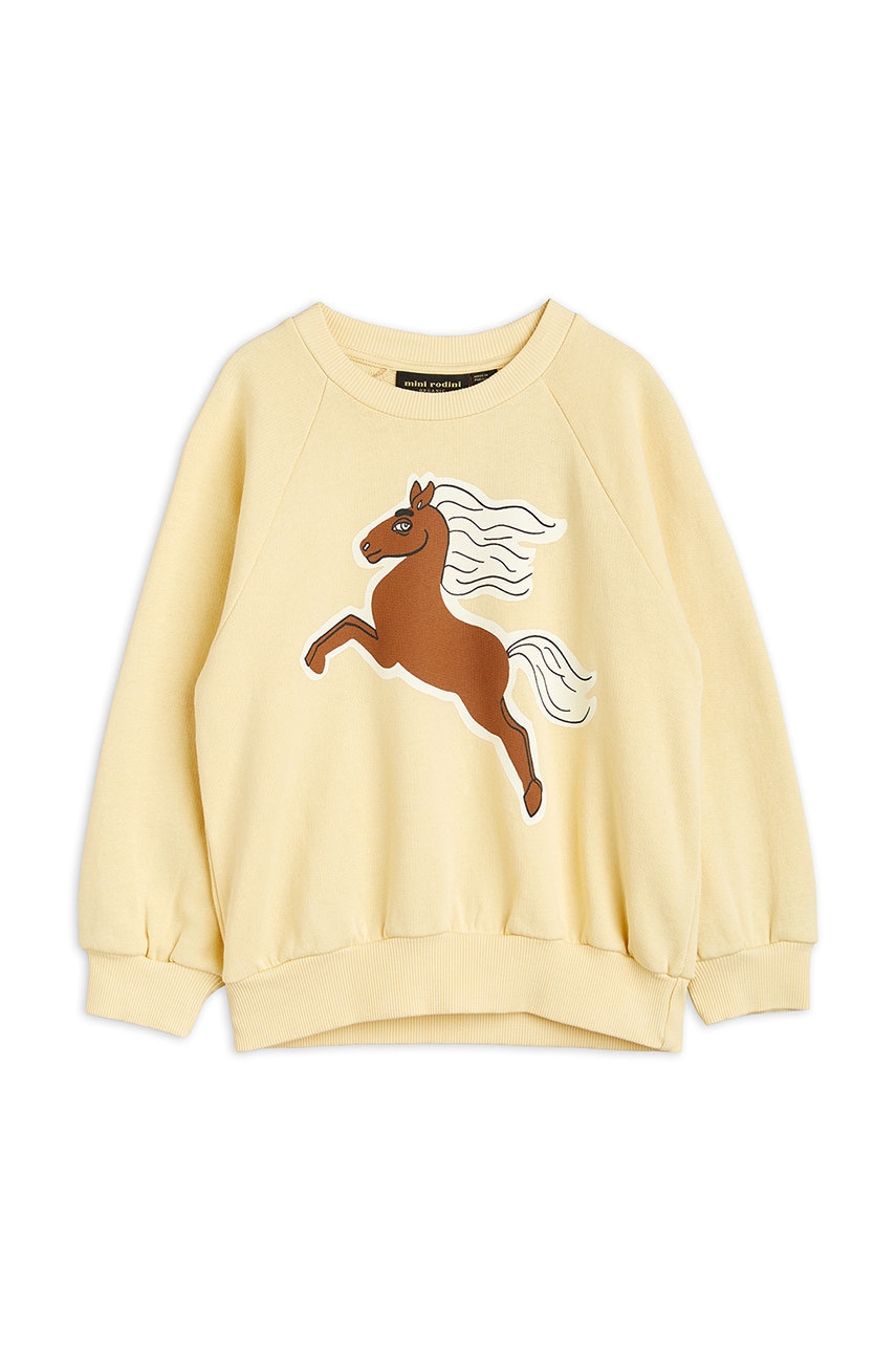 Детская кофта Mini Rodini цвет жёлтый с принтом в Хмельницком Детская кофта Mini Rodini цвет жёлтый с принтом в Хмельницком