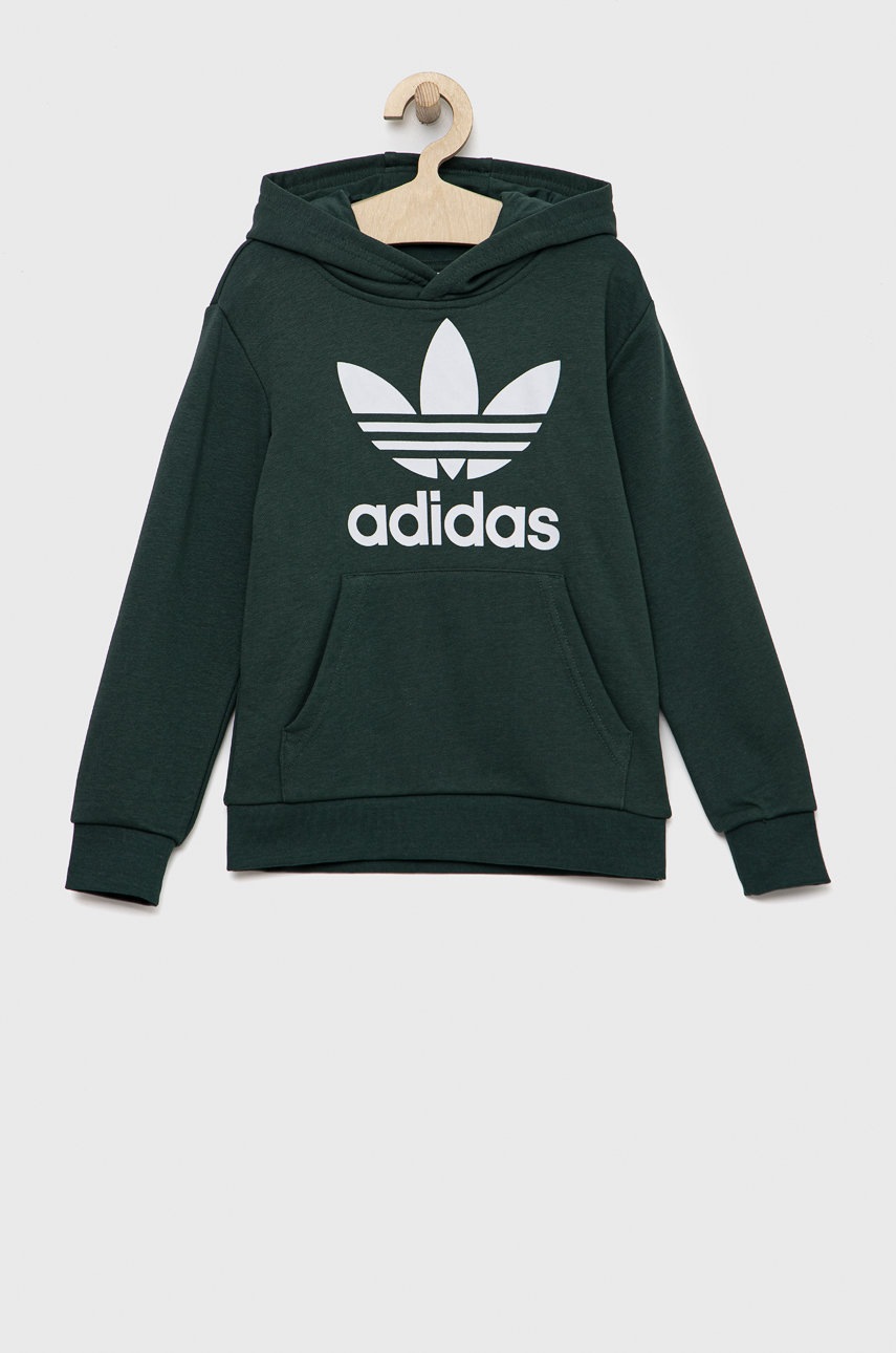 

Детская кофта adidas Originals цвет зелёный с принтом