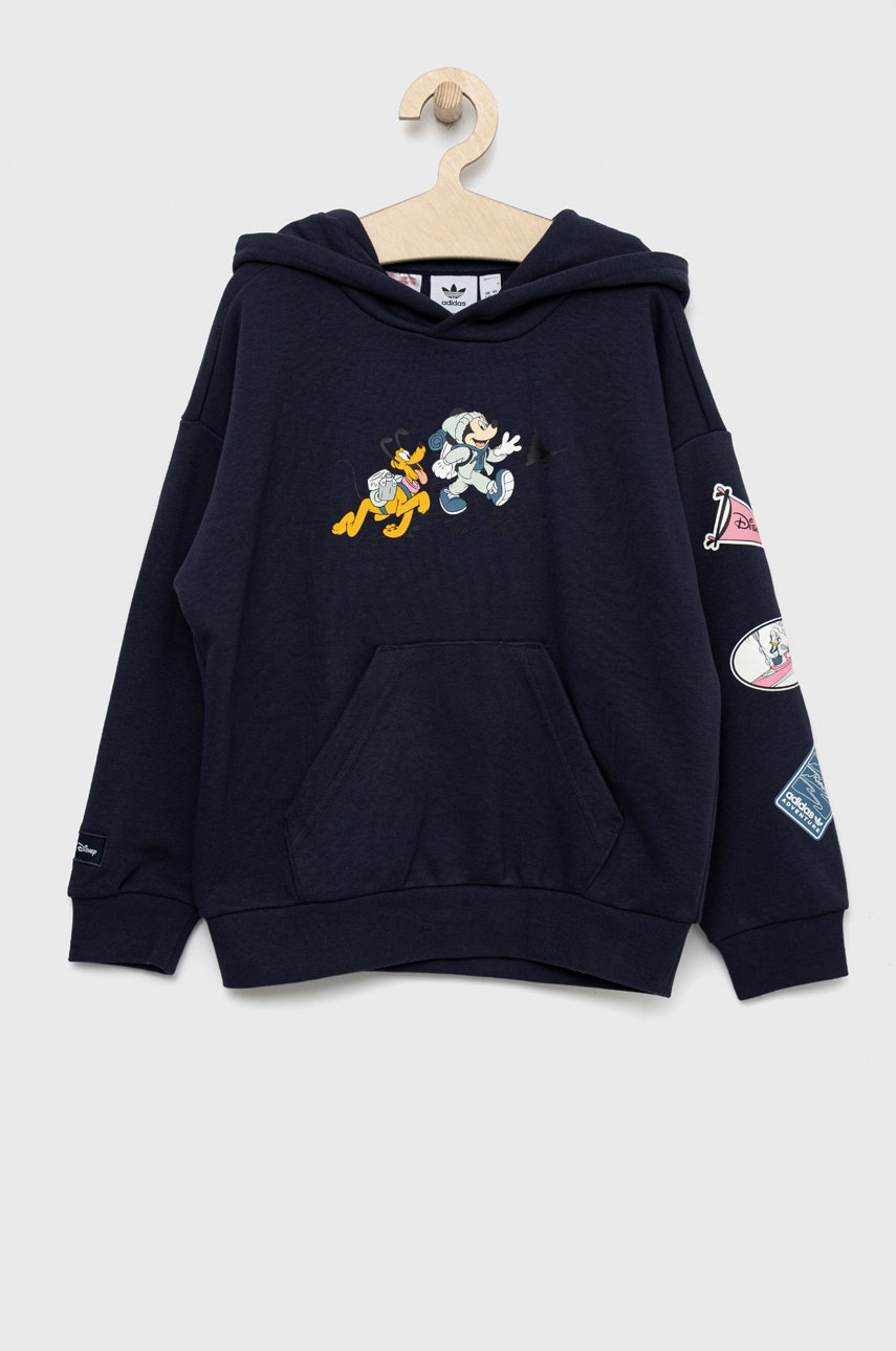 

Детски суичър adidas Originals X Disney в тъмносиньо с качулка с десен, Тъмносин