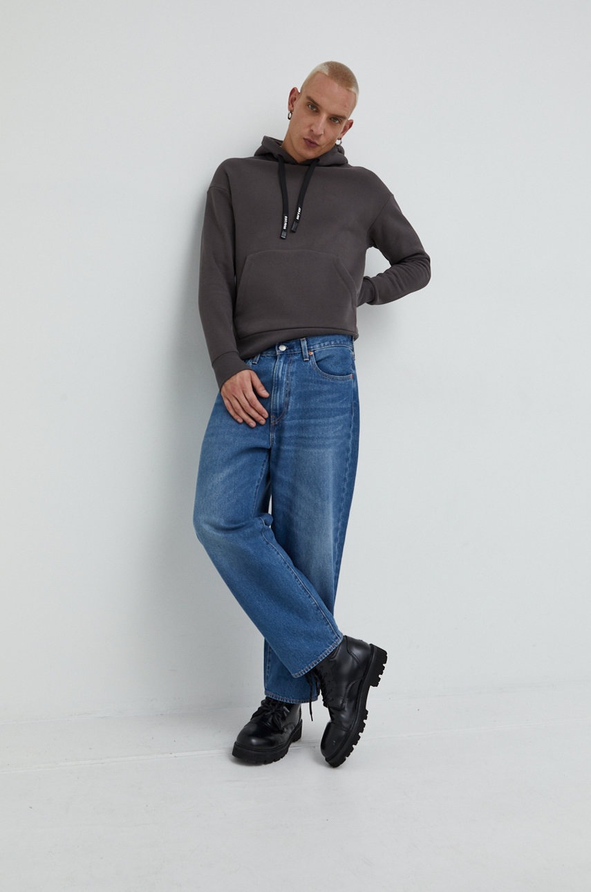 

Кофта Jack & Jones чоловіча колір сірий однотонна