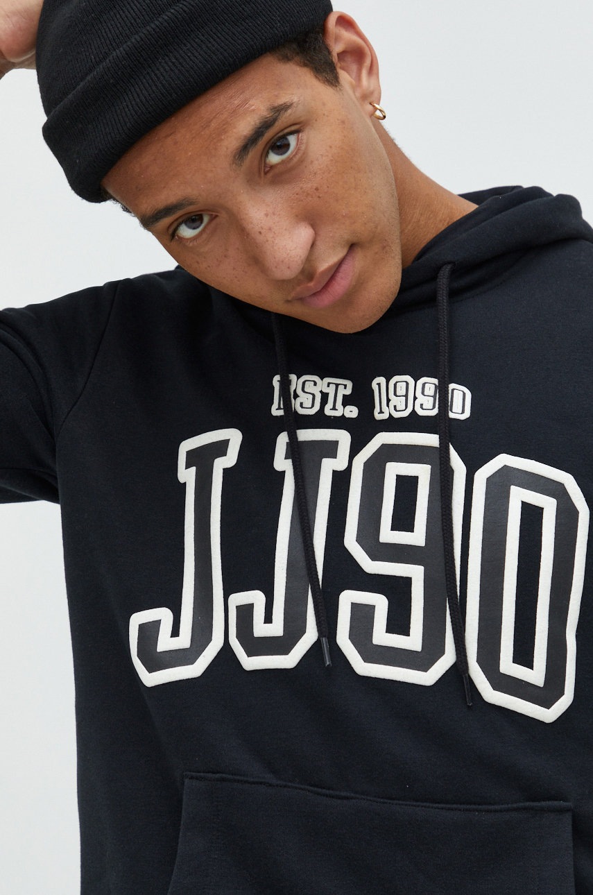 

Суичър Jack & Jones в черно с принт, Черен