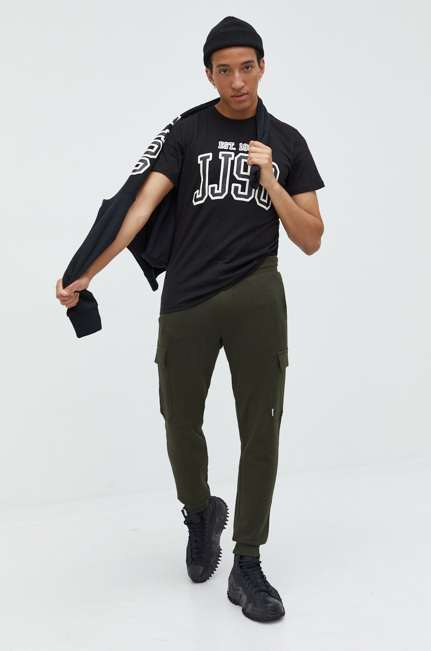 

Кофта Jack & Jones мужская цвет чёрный с принтом