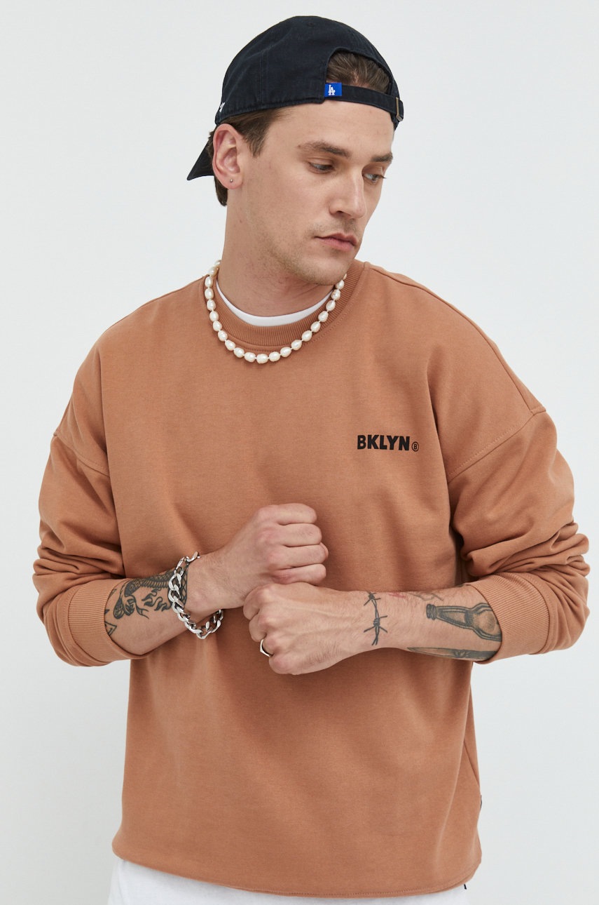

Кофта Only & Sons мужская цвет коричневый с принтом