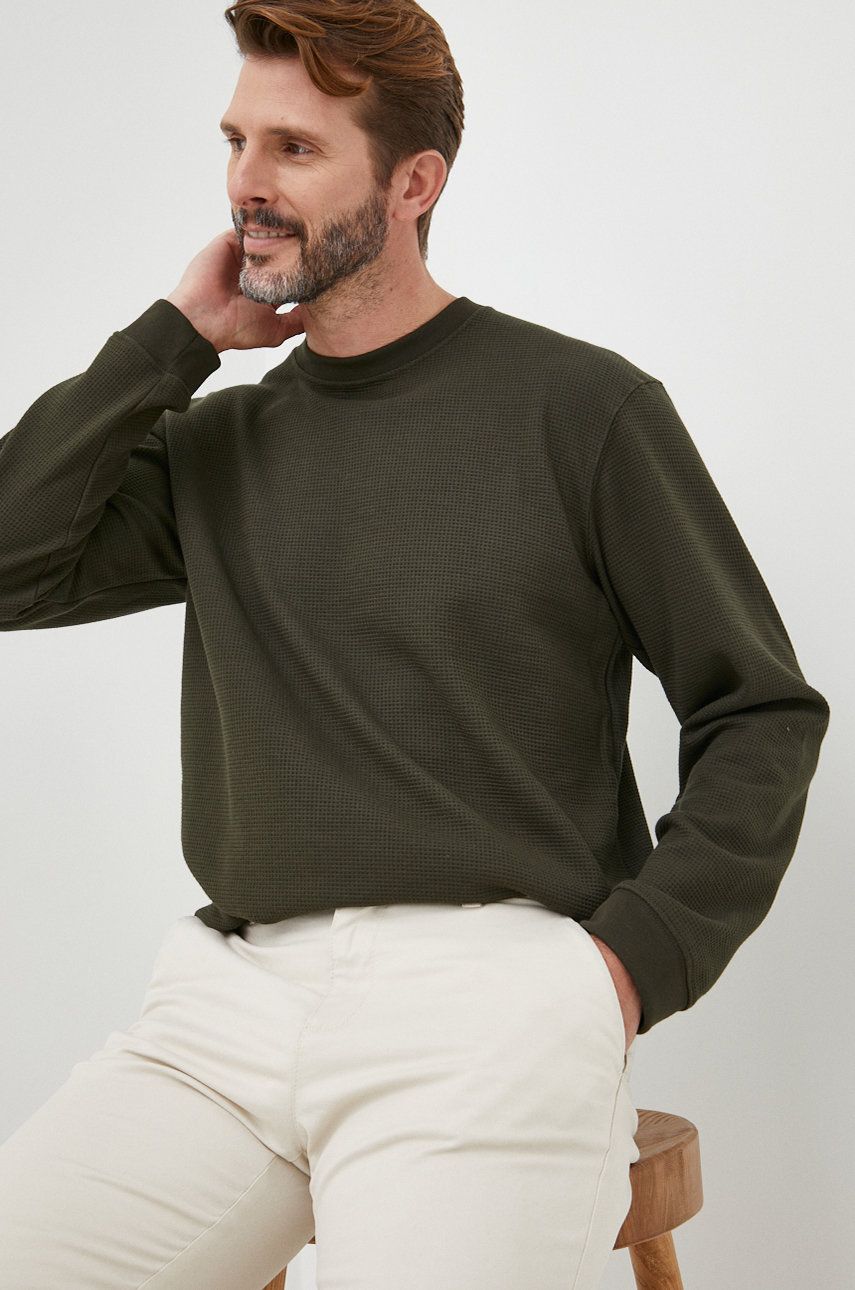Selected Homme bluza barbati, culoarea verde, neted answear.ro imagine noua