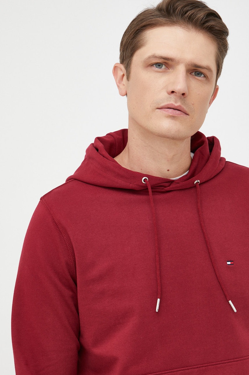 

Кофта Tommy Hilfiger мужская цвет бордовый однотонная