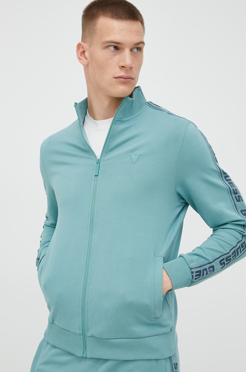 

Суичър Guess в зелено с апликация, Зелен