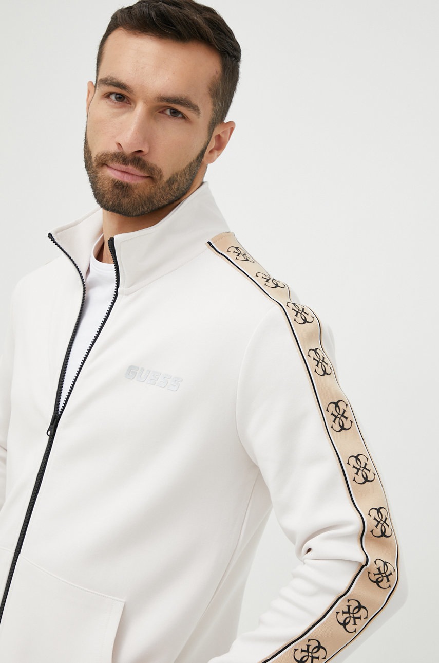 

Суичър Guess в бежово с апликация, Бежов