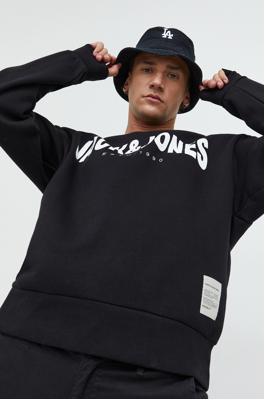 

Кофта Jack & Jones мужская цвет чёрный узор