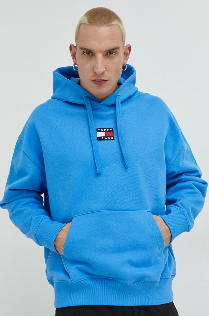 

Хлопковая кофта Tommy Jeans мужская с аппликацией