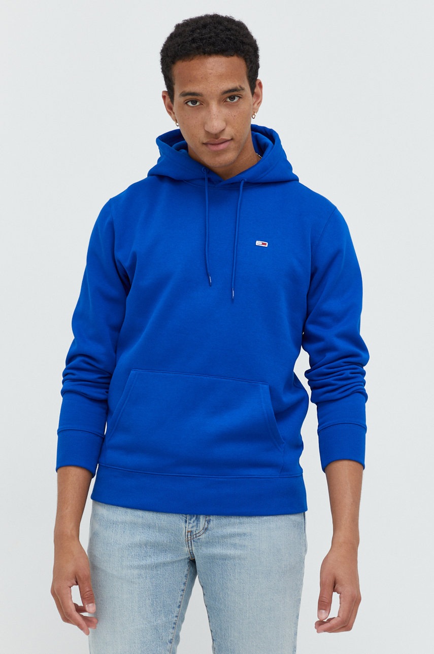 

Суичър Tommy Jeans в тъмносиньо с изчистен дизайн, Тъмносин