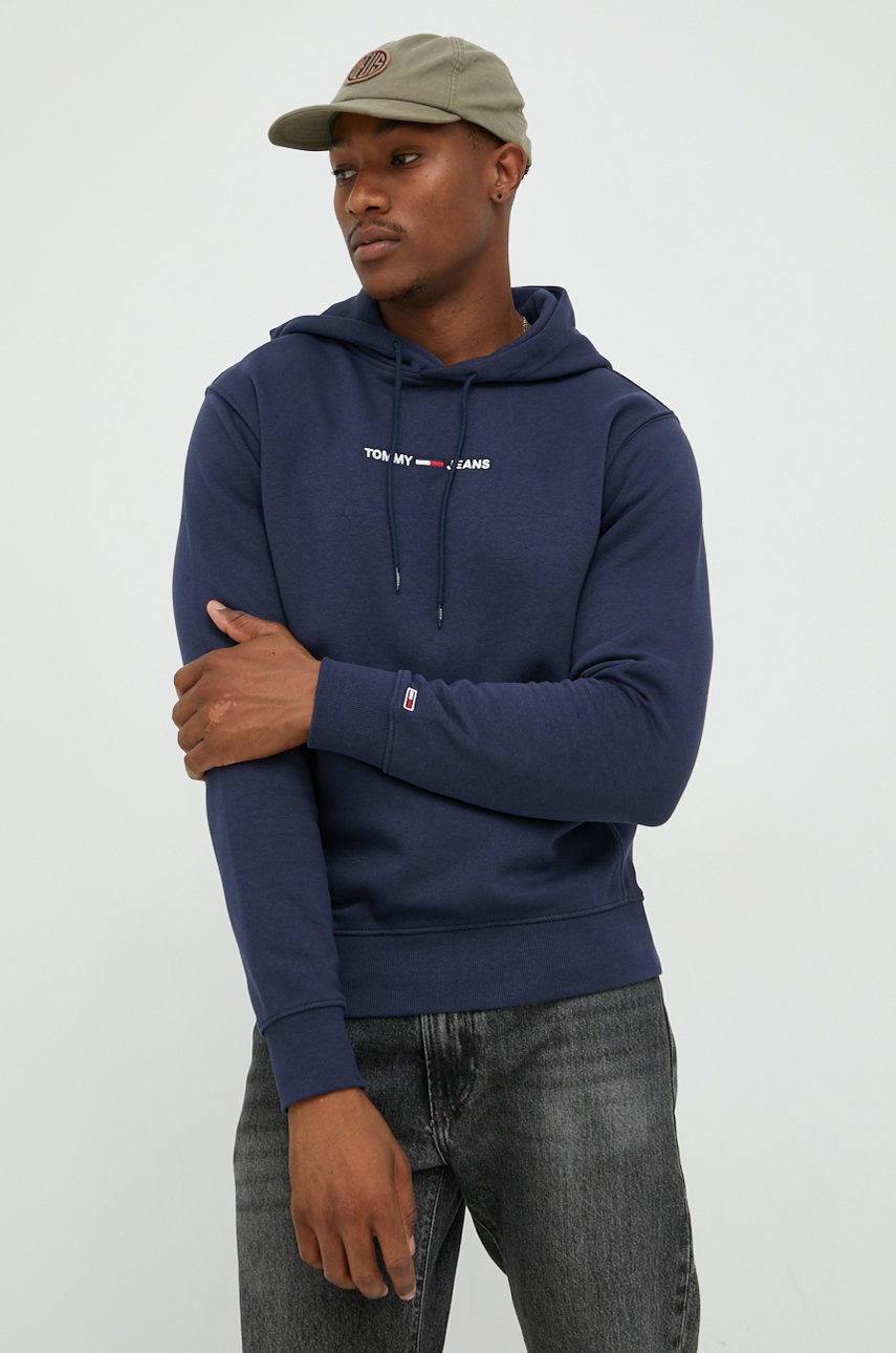 

Суичър Tommy Jeans в тъмносиньо с апликация, Тъмносин