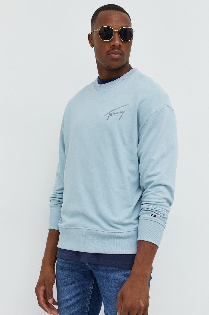 

Суичър Tommy Jeans с апликация, Син