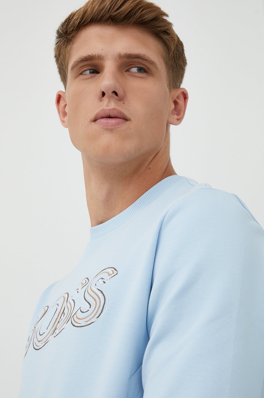 

Суичър BOSS Boss Athleisure с апликация, Син