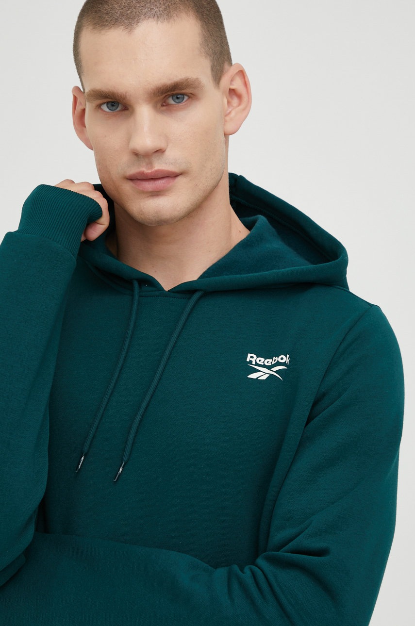 

Суичър Reebok в зелено с принт, Зелен