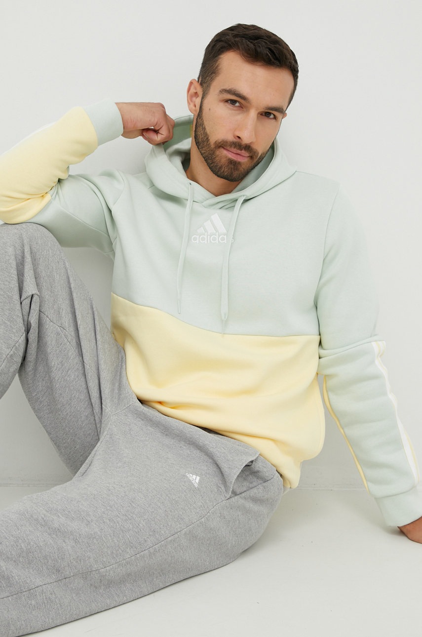 

Суичър adidas Performance в зелено с апликация, Зелен