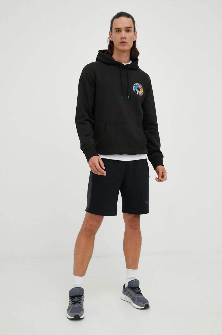 

Кофта Puma Swxp чоловіча колір чорний з принтом