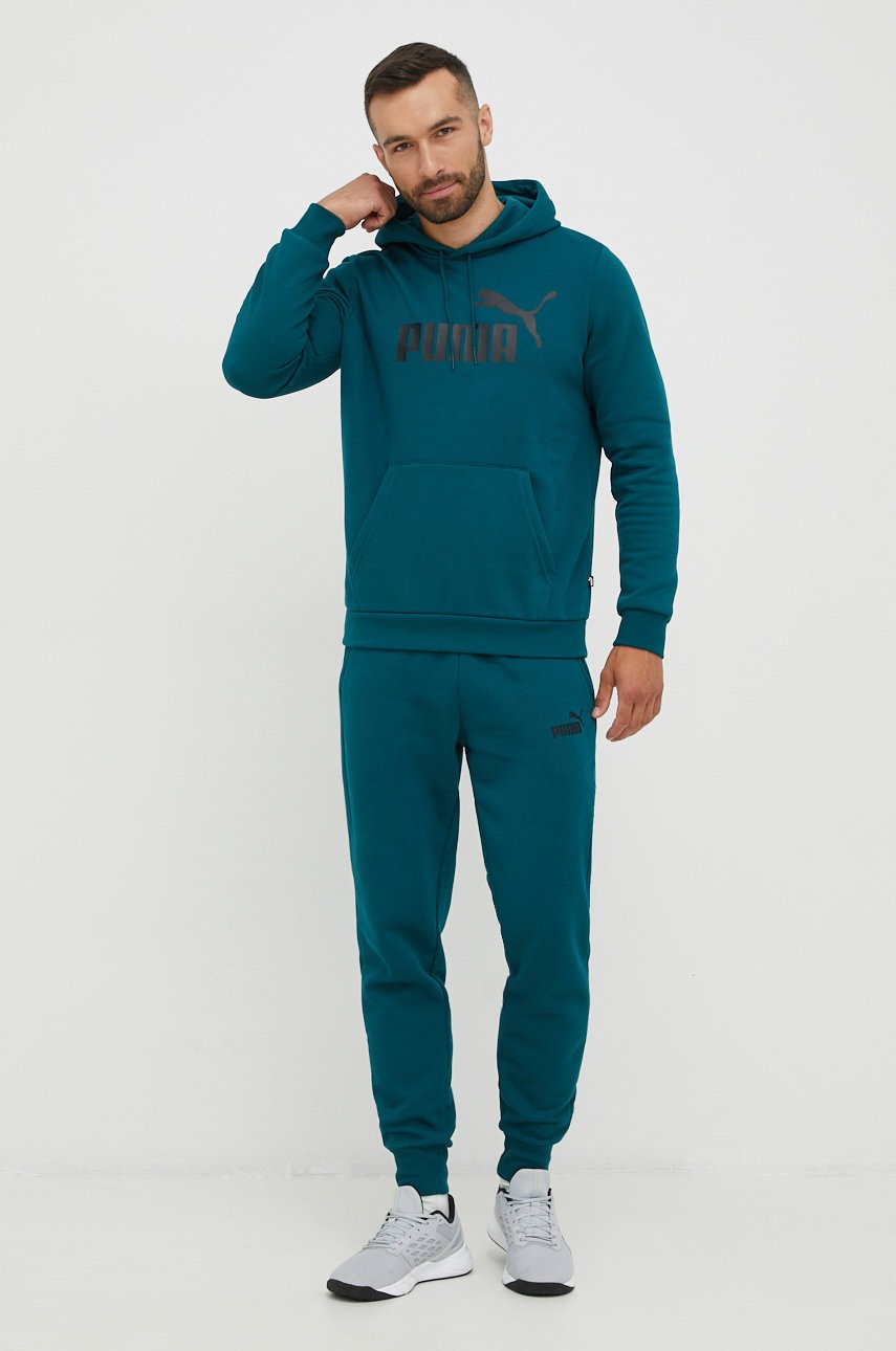 

Кофта Puma мужская цвет зелёный с принтом