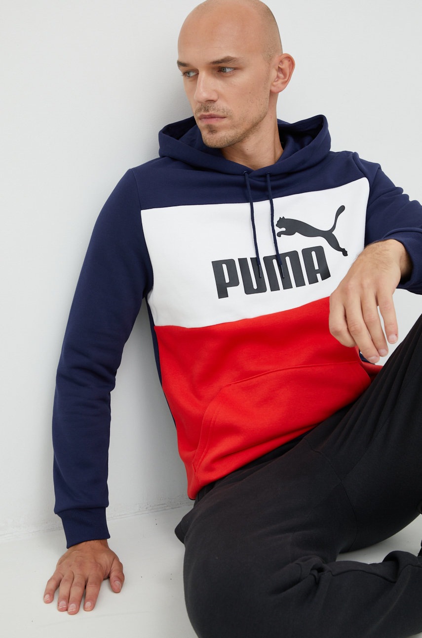 

Суичър Puma в тъмносиньо с принт, Тъмносин