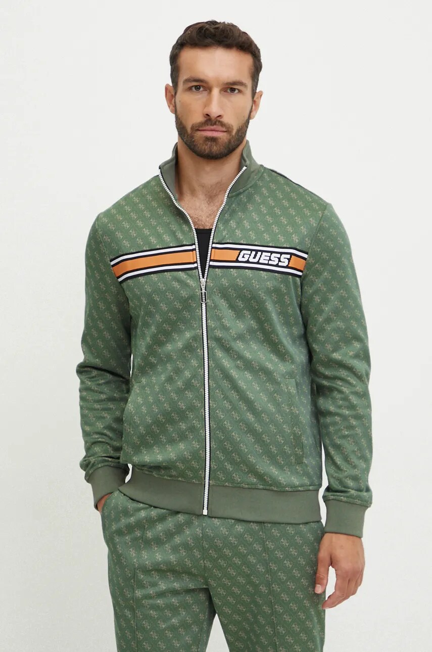 

Суичър Guess KORBIN в зелено с десен Z2BQ06 FL04Q, Зелен