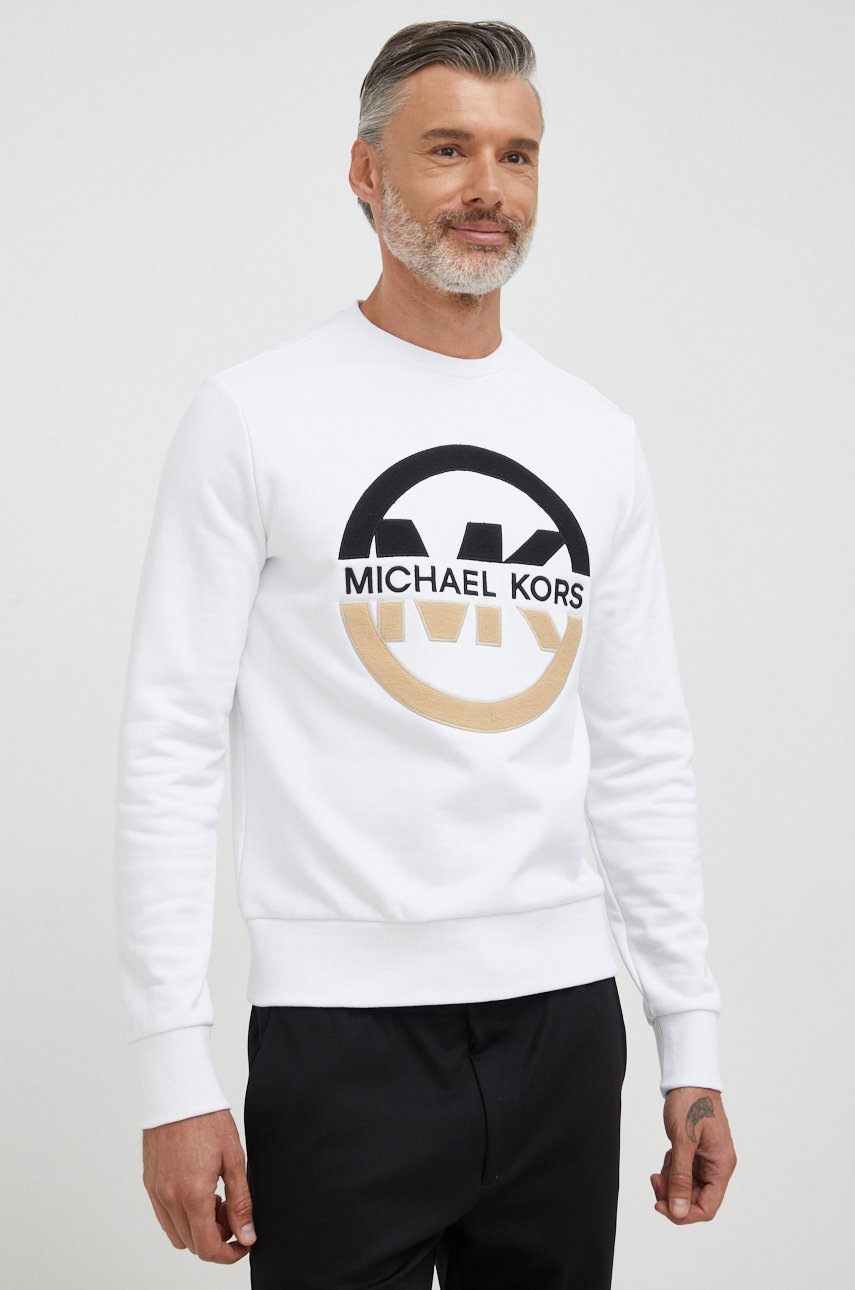 

Суичър Michael Kors в бяло с апликация, Бял