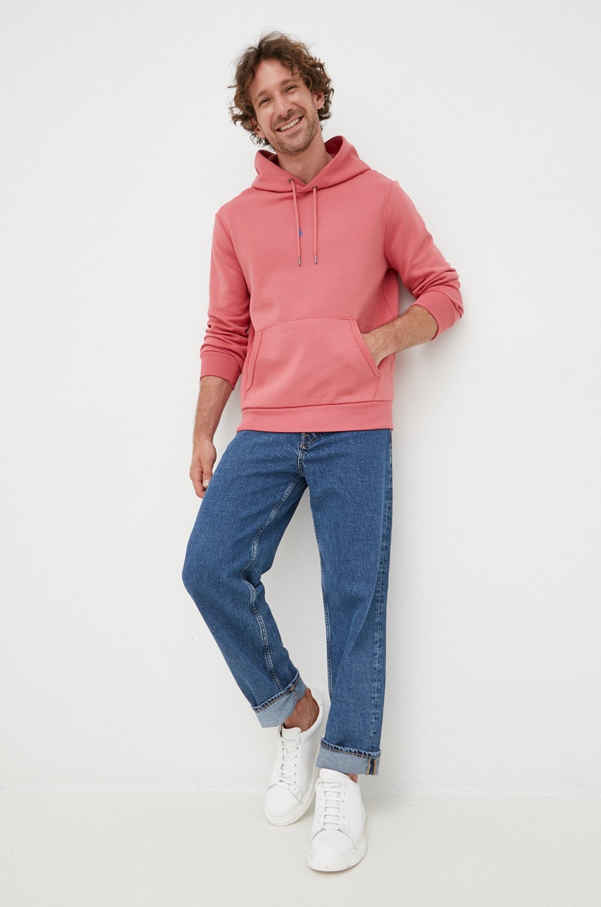

Кофта Polo Ralph Lauren мужская цвет розовый однотонная