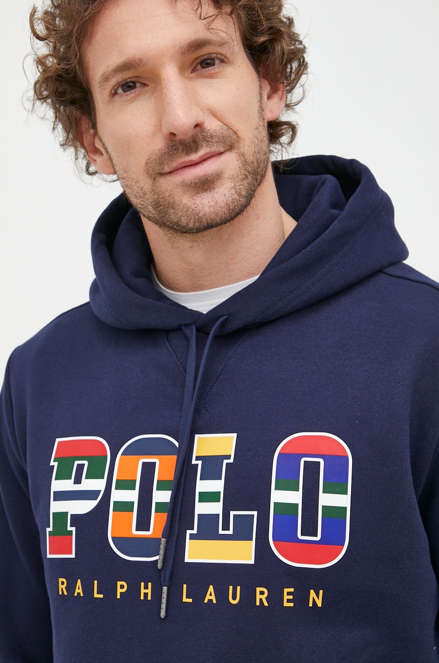 

Суичър Polo Ralph Lauren в тъмносиньо с принт, Тъмносин